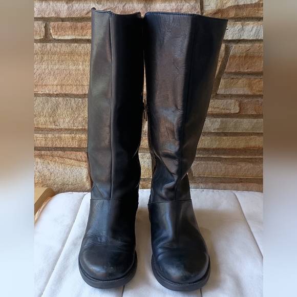 J. Crew Shoes - JCrew Black Knee-High Leather Riding Boots_9.5